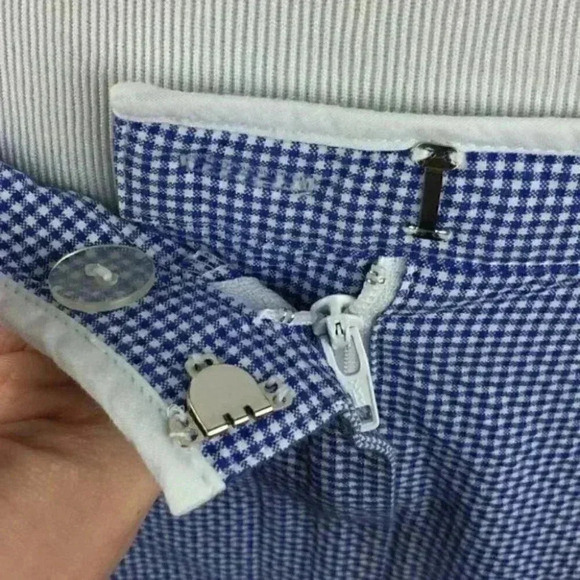 Talbots womens Skirt 12 gingham Italian Fabric Pencil Dorthy preppy old money - Picture 7 of 10